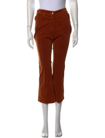 Pre-owned Derek Lam 10 Crosby Flared Pants In Red
