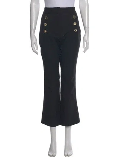 Pre-owned Derek Lam 10 Crosby Flared Pants In Black