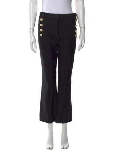Pre-owned Derek Lam 10 Crosby Flared Pants In Black