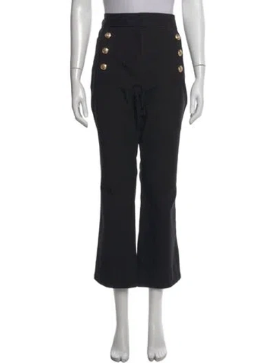 Pre-owned Derek Lam 10 Crosby Flared Pants In Black