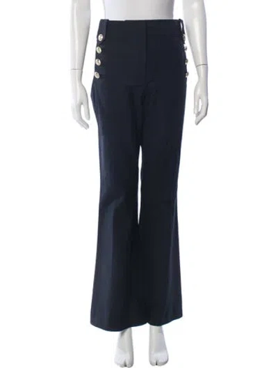 Pre-owned Derek Lam 10 Crosby Flared Pants In Black