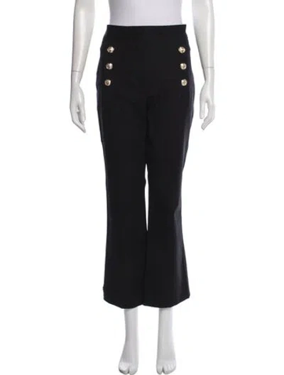 Pre-owned Derek Lam 10 Crosby Flared Pants In Black