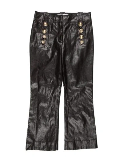 Pre-owned Derek Lam 10 Crosby Flared Pants In Black