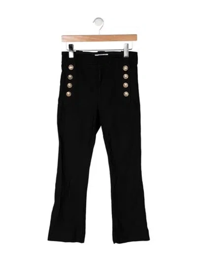 Pre-owned Derek Lam 10 Crosby Flared Pants In Black