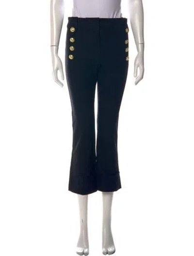 Pre-owned Derek Lam 10 Crosby Flared Pants In Black