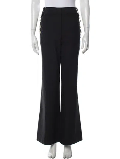 Pre-owned Derek Lam 10 Crosby Flared Pants In Black