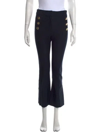 Pre-owned Derek Lam 10 Crosby Flared Pants In Black