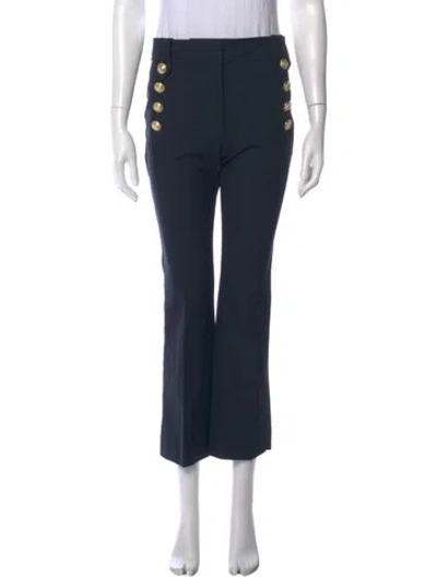 Pre-owned Derek Lam 10 Crosby Flared Pants In Blue