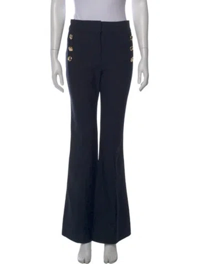 Pre-owned Derek Lam 10 Crosby Flared Pants In Blue