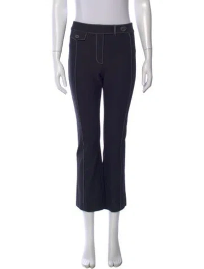 Pre-owned Derek Lam 10 Crosby Flared Pants In Blue