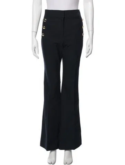 Pre-owned Derek Lam 10 Crosby Flared Pants In Blue