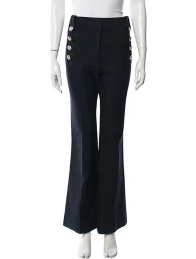 Pre-owned Derek Lam 10 Crosby Flared Pants In Blue