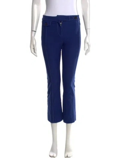 Pre-owned Derek Lam 10 Crosby Flared Pants In Blue