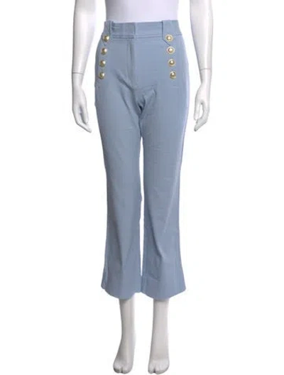 Pre-owned Derek Lam 10 Crosby Flared Pants In Blue