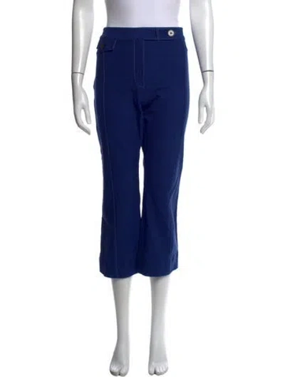 Pre-owned Derek Lam 10 Crosby Flared Pants In Blue