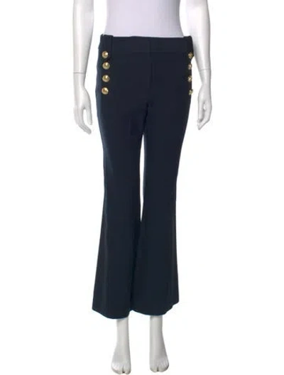 Pre-owned Derek Lam 10 Crosby Flared Pants In Blue