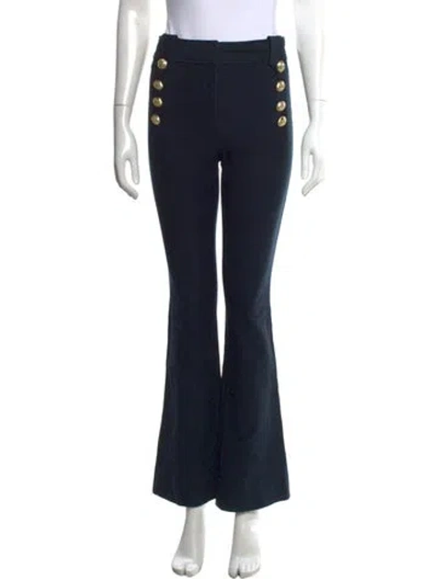 Pre-owned Derek Lam 10 Crosby Flared Pants In Blue