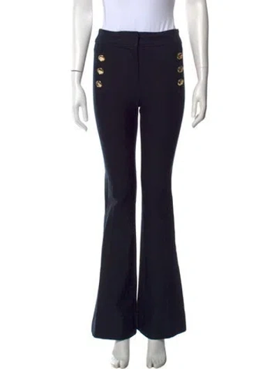 Pre-owned Derek Lam 10 Crosby Flared Pants In Blue