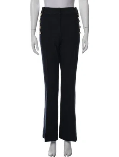 Pre-owned Derek Lam 10 Crosby Flared Pants In Blue