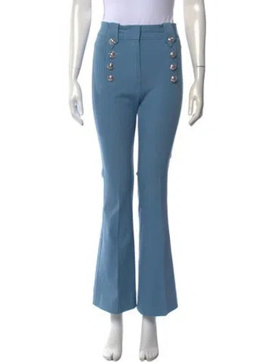 Pre-owned Derek Lam 10 Crosby Flared Pants In Blue