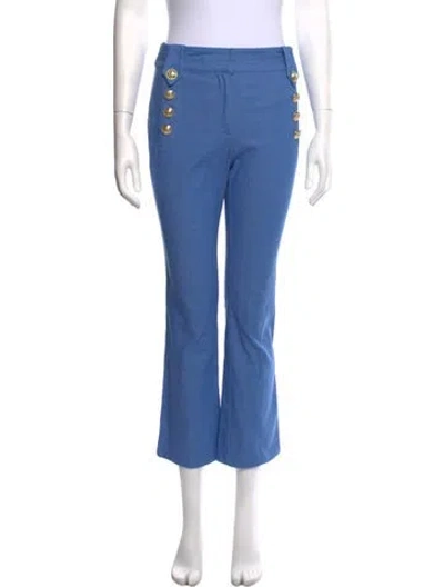 Pre-owned Derek Lam 10 Crosby Flared Pants In Blue