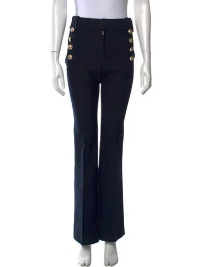 Pre-owned Derek Lam 10 Crosby Flared Pants In Blue