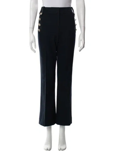 Pre-owned Derek Lam 10 Crosby Flared Pants In Blue