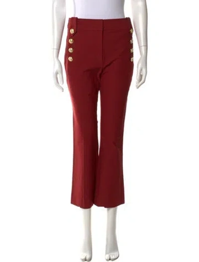 Pre-owned Derek Lam 10 Crosby Flared Pants W/ Tags In Red
