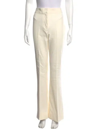 Pre-owned Derek Lam 10 Crosby Flared Pants In White