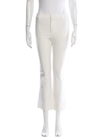 Pre-owned Derek Lam 10 Crosby Flared Pants In White