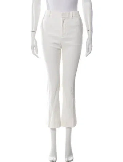 Pre-owned Derek Lam 10 Crosby Flared Pants In White