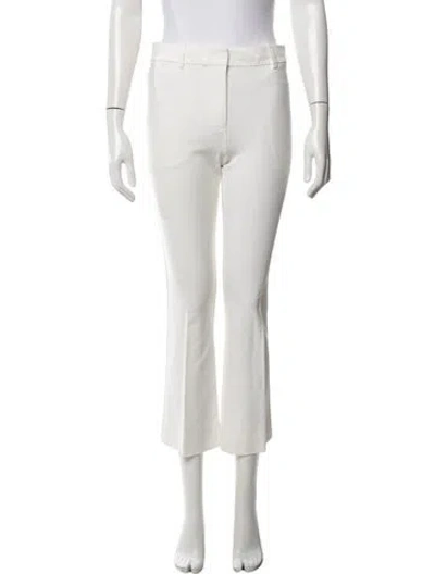 Pre-owned Derek Lam 10 Crosby Flared Pants In White