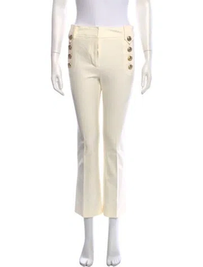 Pre-owned Derek Lam 10 Crosby Flared Pants In White