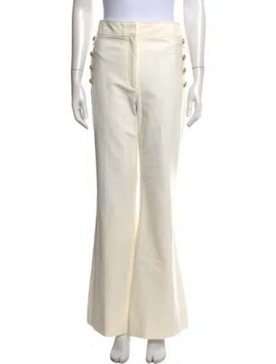 Pre-owned Derek Lam 10 Crosby Flared Pants In White