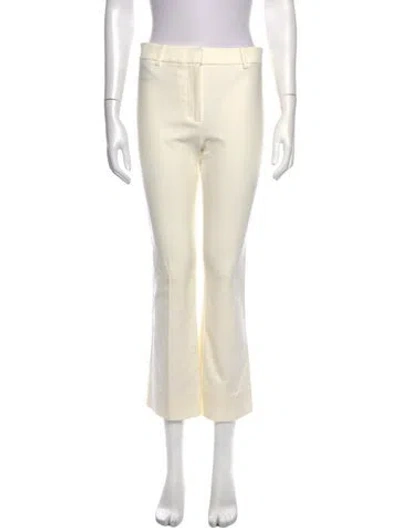 Pre-owned Derek Lam 10 Crosby Flared Pants In White