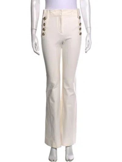 Pre-owned Derek Lam 10 Crosby Flared Pants In White