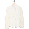 Derek Lam 10 Crosby Flora Mixed Media Blazer In Neutral