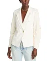 Derek Lam 10 Crosby Flora Mixed Media Jacket In Soft White