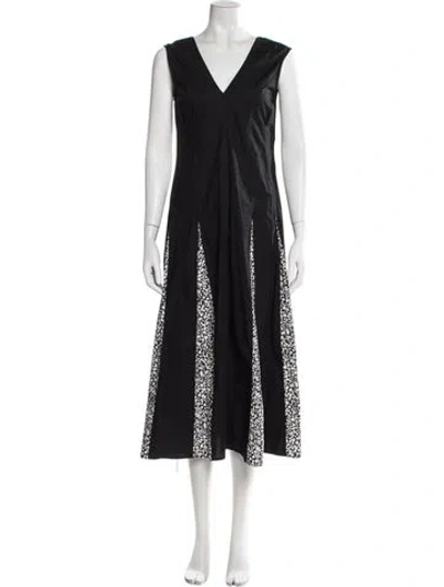 Pre-owned Derek Lam 10 Crosby Floral Print Midi Length Dress In Blue