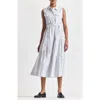 Derek Lam 10 Crosby Florence Sleeveless Shirtdress In White