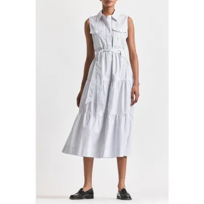 Derek Lam 10 Crosby Florence Sleeveless Shirtdress In White