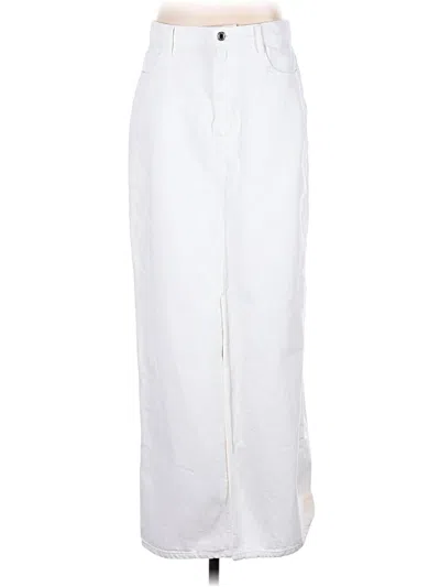Pre-owned Derek Lam 10 Crosby Formal Skirt In White