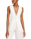 Derek Lam 10 Crosby Taylor Longline Suiting Vest In White