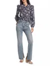 Derek Lam 10 Crosby Frankie Split-hem Straight-leg Jeans In Sutton Vintage