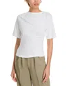 Derek Lam 10 Crosby Frederic Ruched Top In Blanc De Blanc