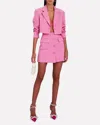 Derek Lam 10 Crosby Front Buttons A Line Mini Skirt In Pink In Pink