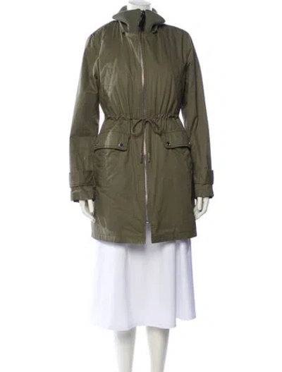 Pre-owned Derek Lam 10 Crosby Fur Coat In Green