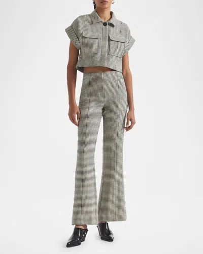 Derek Lam 10 Crosby Gille Flare Trousers In Multicolor