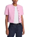 Derek Lam 10 Crosby Grace Short Sleeve Jacket In Blush