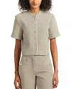 Derek Lam 10 Crosby Grace Short Sleeve Jacket In Multi